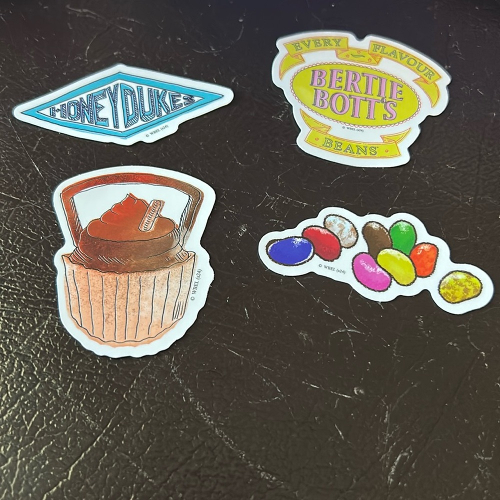 4 PCS Harry Potter Stickers for Water Bottles, Waterproof Stickers